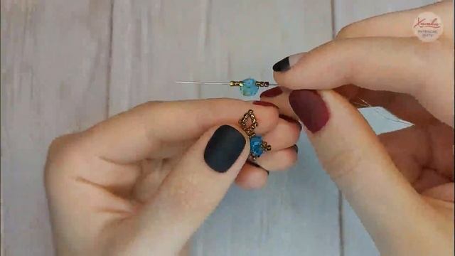 Создаём яркие и необычные серьги с бирюзовыми кристалами своими руками смотреть онлайн