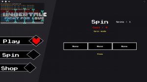 Undertale : Fight for love - spending 9000 gold on spins because i dont have a life