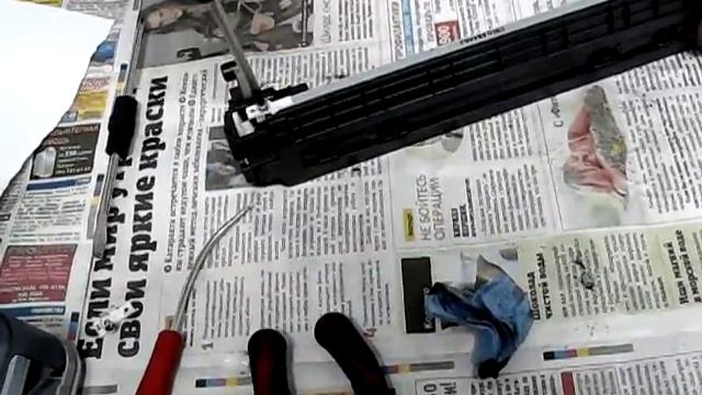 HP A36 Заправка картриджа Тонером 4 смотреть онлайн