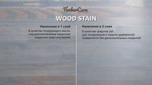 TimberCare Wood Stain_нанесение в 1 и 2 слоя