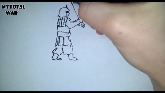 Рисую юни - Самурай с катаной смотреть онлайн