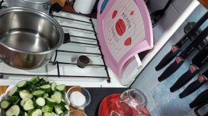закусочный салат из Огурцом с болгарским перцем по Польский на зиму без стерилизации за 15 минут