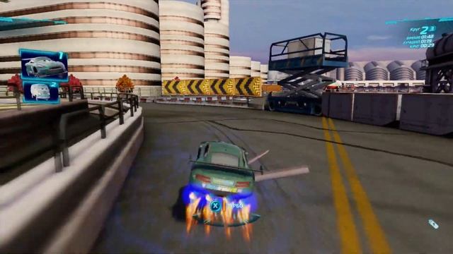 Тачки 2 (Xbox 360) - Боевой Заезд - Тяжелая Сложность - Пулеметы - Тур "ВПП" - Найджел Газли смотреть онлайн