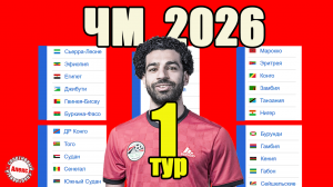 Отбор на ЧМ 2026 (Африка) 1 тур. Таблицы. Результаты. Расписание. Новый формат.