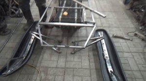 Самодельный снегоход 02 ,часть №8 рычаги передней подвески.