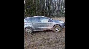 Покатушка по бездорожью в карантин Ford Kuga и Nissan Terrano 5 апреля 2020г.