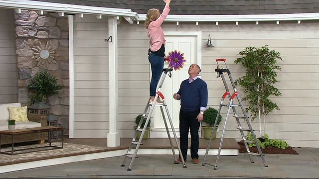 Hailo Lightweight 5-Step Safety Ladder with EZ Clix System on QVC смотреть онлайн