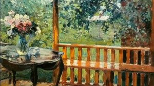 История одного шедевра | Александр Герасимов картина После дождя (Мокрая терраса)1935