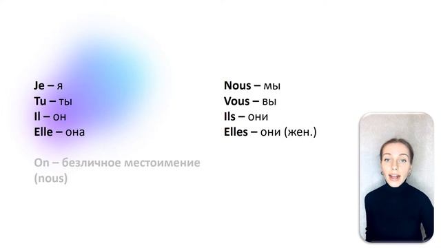 Личные местоимения во французском языке
