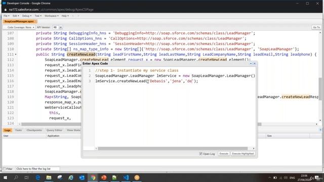14  Invoke Web service method from Generated Apex class