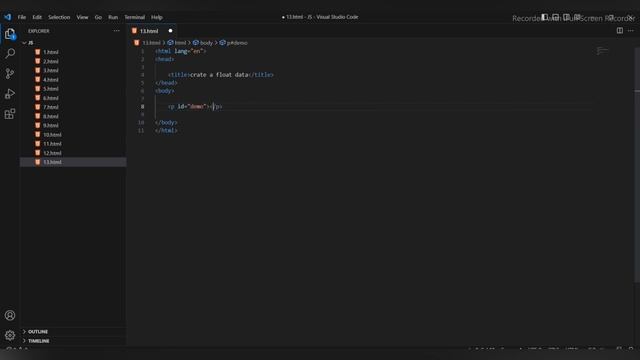 Show the float value || java script смотреть онлайн
