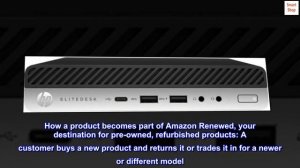 HP EliteDesk 705 G4 Mini Desktop Computer: AMD Quad-Core Ryzen 5 Pro 2400GE upto 3.8GHz, 8GB DDR4