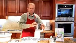 How to attach your Food Processor to your Bosch Mixer   YouTube