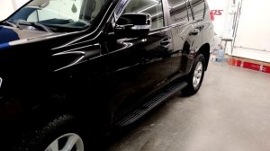 Prado восстановили ЛКП без полной перекраски, покрыли составами Refiller и Reflect.