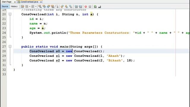 Core Java: Constructor Overload смотреть онлайн