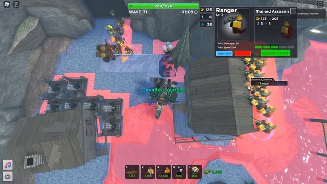 SOLO Hidden Wave Roblox Tower Defense Simulator - Rangers and Gladiator with support смотреть онлайн