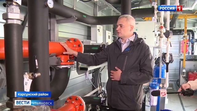 В селе Краснополка Карсунского района установили новую автономную котельную