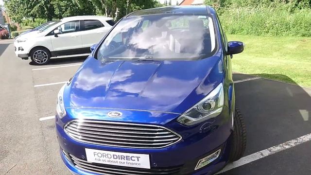 Used Ford Grand C-Max 2.0 TDCi Titanium X 5dr Deep Impact Blue 2016 смотреть онлайн