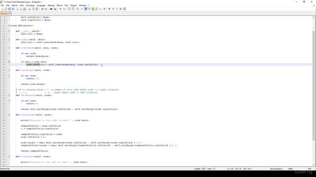 AVL tree insertion implementation in python смотреть онлайн