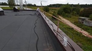 Монтаж обогрева водосточной трубы.  Часть 1