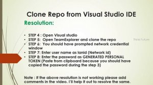 Clone GITHUB Repo Visual Studio IDE|Fix for Password authentication is not available for Git operat