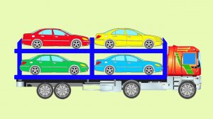 Что такое Автовоз? Везём Машинки в малярный ЦЕХ - Учим цвета вместе с Рыжим Ёжиком