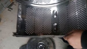 Мангал из барабана стиральной машины. Brazier from the drum of a washing machine.