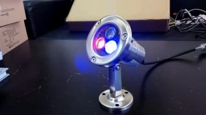 Подводные светодиодные  светильники 6W RGB и теплый белый AC12V IP68