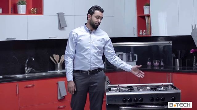 Ariston 5 Burners Gas Cooker, 90cm, Stainless Steel - CN5SG1(X)EX смотреть онлайн