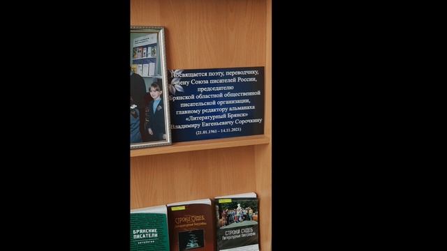 Детская библиотека № 1 им. В.Е. Сорочкина (ролик № 2)