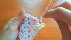 Квадратная мини салфетка. Подставка под бокал. МК