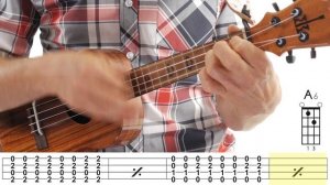 Intermediate Blues Shuffle Rhythm Ukulele Tutorial