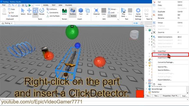 Make a Tool Giver - Roblox Studio Tutorial смотреть онлайн