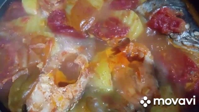 Форель с овощами ???