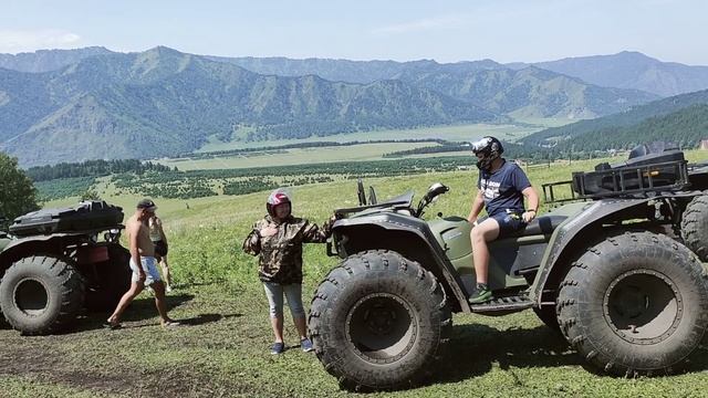 как мы провели отпуск в Чемале, прогулка на квадроциклах, июль 2021год смотреть онлайн