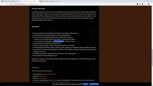 State of Decay 2 HEARTLAND Trailer Reaction AND Patch Notes 9.0 (Patch notes read!) смотреть онлайн