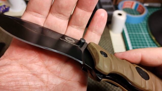 Результат заточки "тактического" ножа из стали 440. смотреть онлайн