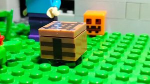 Лего Майнкрафт анимация (Выживание день 1) Stop motion