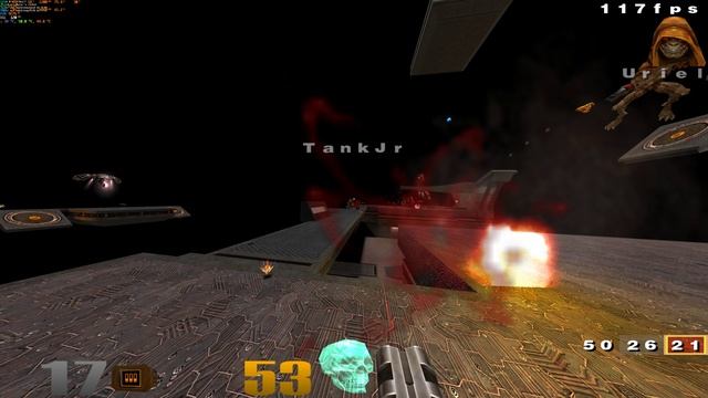 Quake 3 arena 4k, мясо, сложность крутой DM17