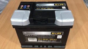 Аккумулятор Renault Hi LIFE 12V 60Ah 600A 7711238597