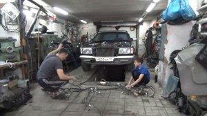 Мерседес W126 на1jzge vvti ч. 3, подготовка проводки ,почистили печку.
