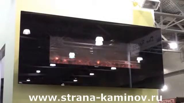 Настенный электрокамин Genius 100 от Гленрич - www.strana-kaminov.ru смотреть онлайн