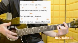 Макс Корж - "Шантаж". Аккорды в Am, слова, на гитаре