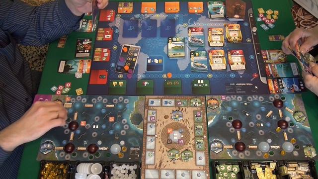 343 Подводные города дополнение Новые открытия 2/2 часть - играем в настольную игру. смотреть онлайн