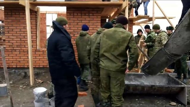 Строительство мечети в Шалинском горнизоне. Республика Чечня