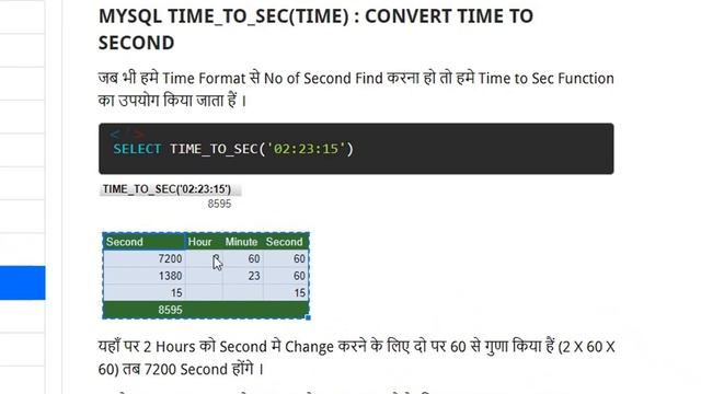 Date Time Function in MySQL in Hindi | Scalar Function in MySQL #18
