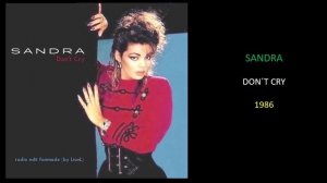 SANDRA-DON´T CRY