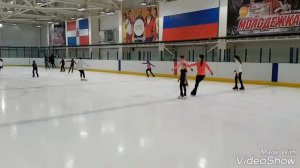 ФИГУРНОЕ КАТАНИЕ. Змейка вперед