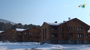 Горнолыжный комплекс "Манжерок" зимой