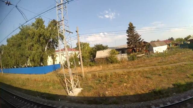 Вид из окна поезда №590.Едим по Башкирии. Ст.Чишмы.Eat In Bashkortostan. St.Chishmy.